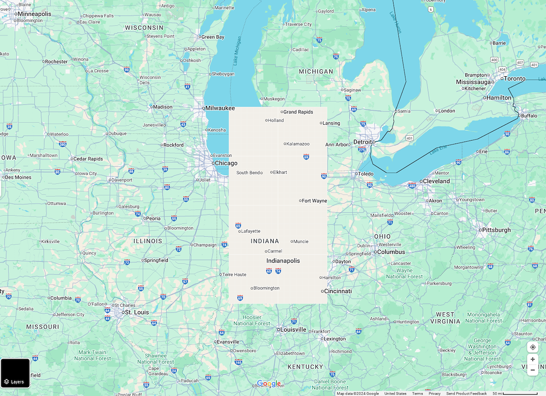 Grand Rapids, MI to Indianapolis, IN