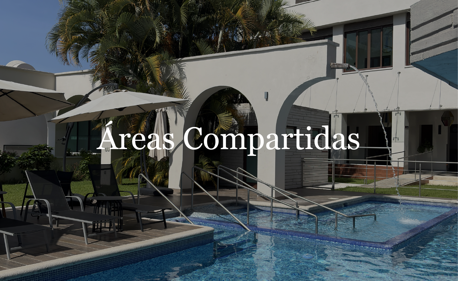 Áreas compartidas: piscina de fácil acceso, elevadores, restaurante, terrazas, patio