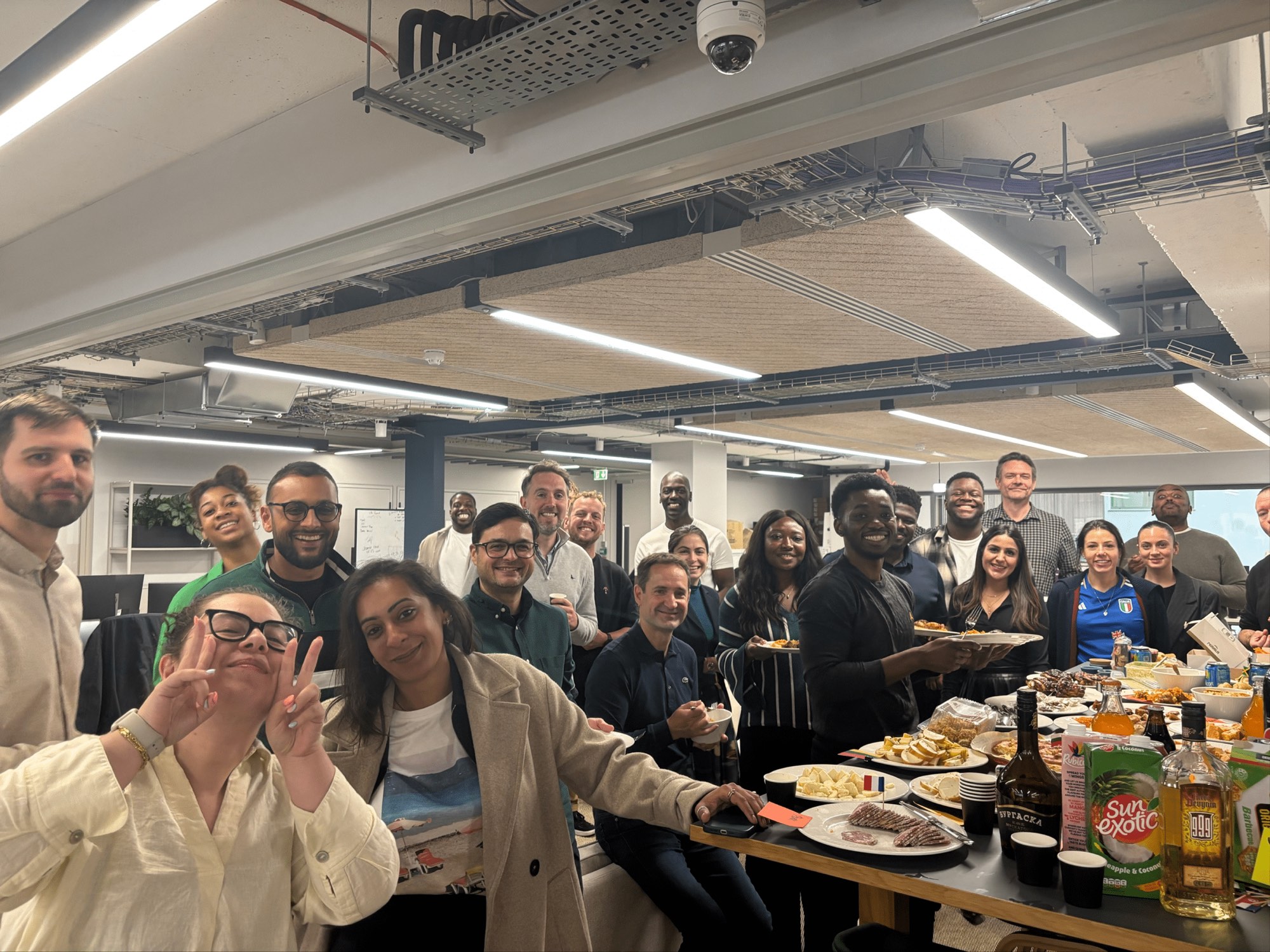 The Sokin team together in the London office