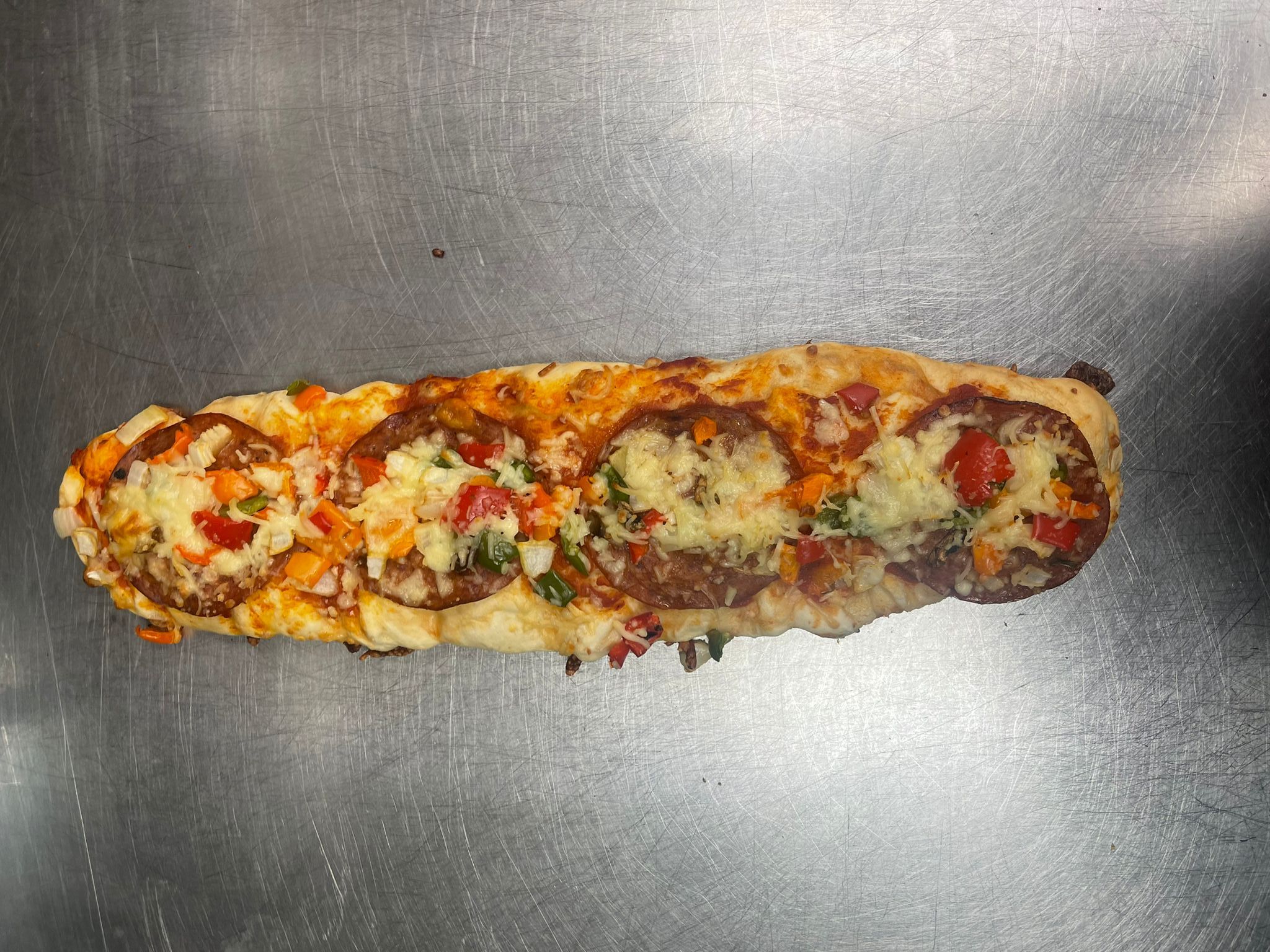 Pizza Baguette Végétarienne 