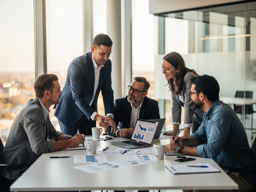 Consultants interviewing a client and taking notes during an ERP discovery session