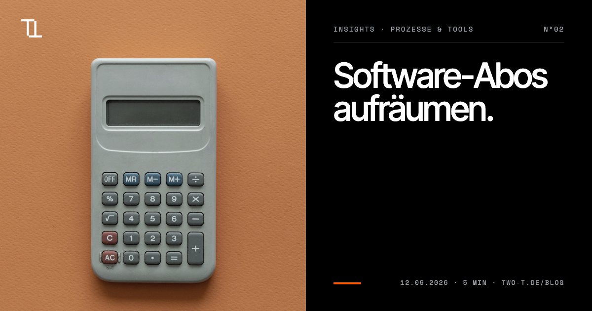 Blog: Software-Abos aufräumen