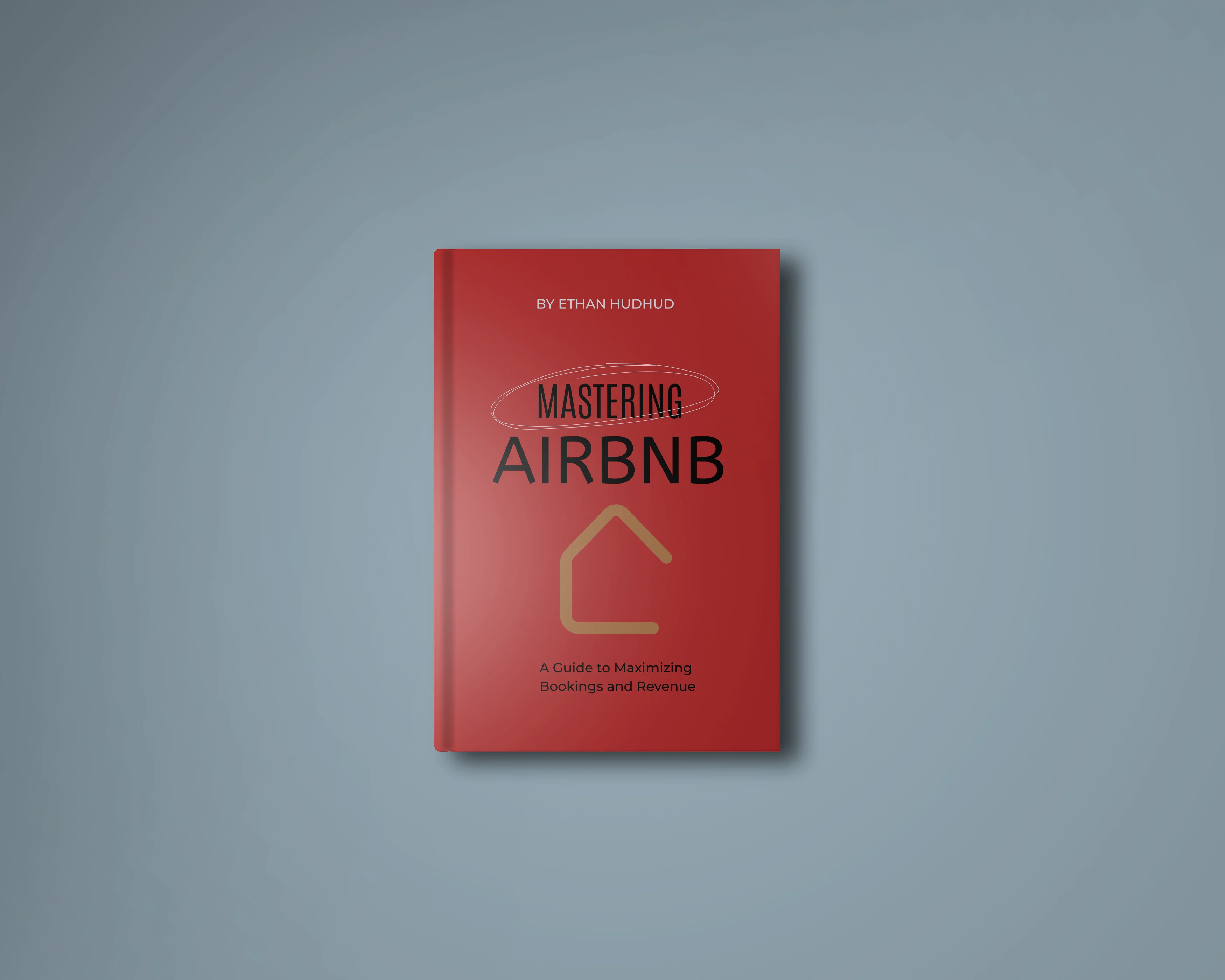 Mastering Airbnb book in red cover. 