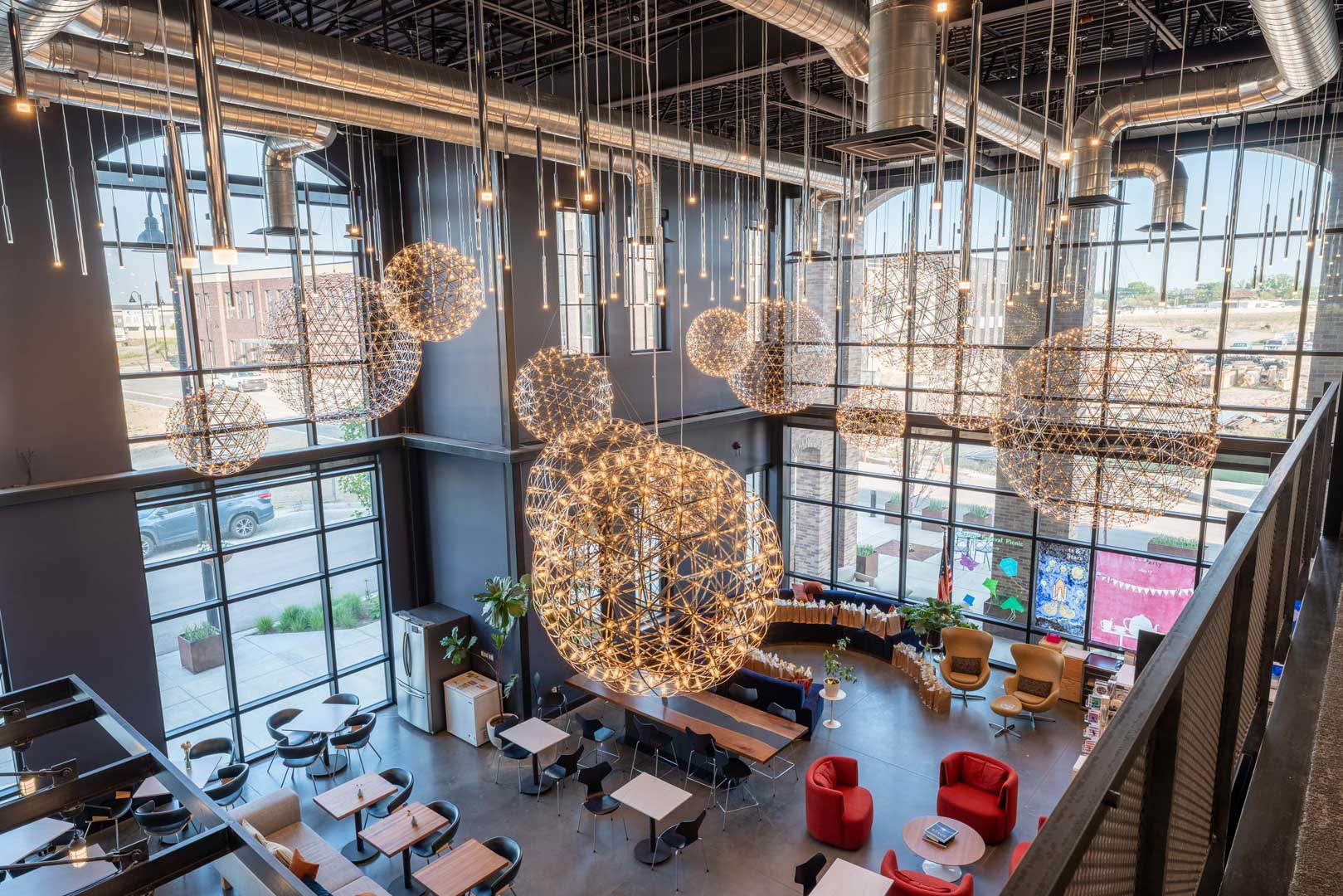 Image of a break room on the Wavetronix Campus