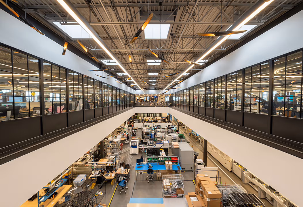 Image overlooking the Wavetronix manufacturing floor