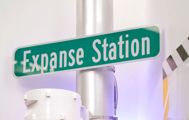 "Expanse Station" street sign in the Traffic Lab 