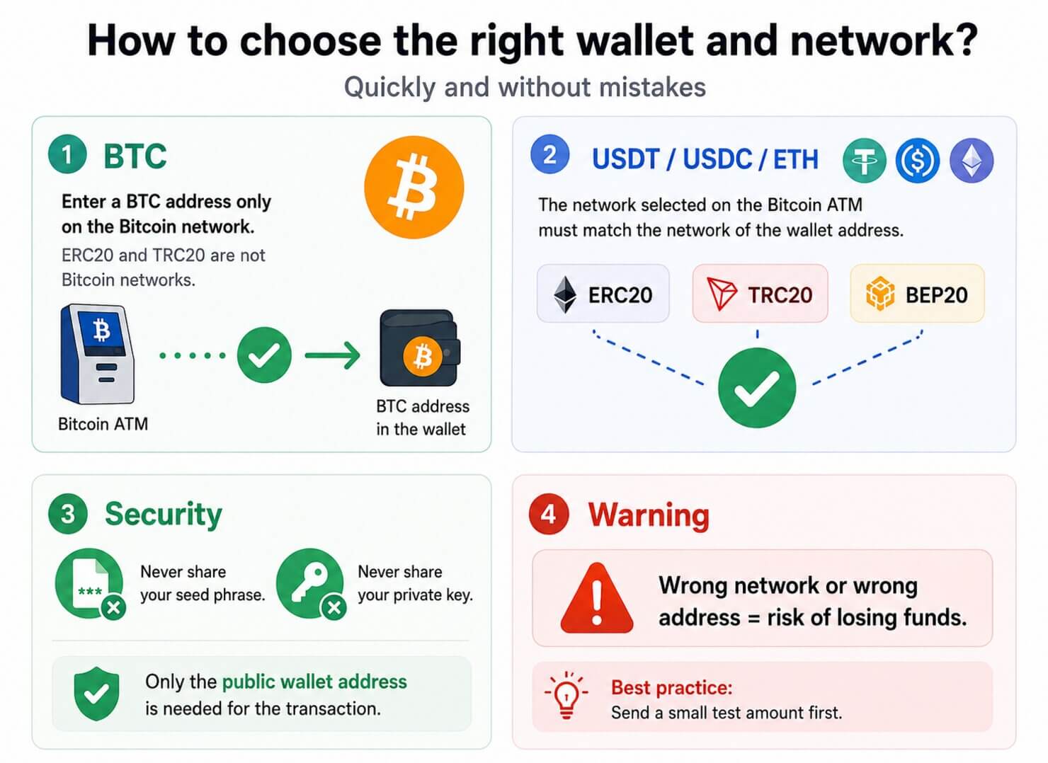 Infographic: How to Choose the Right Crypto Wallet and Network