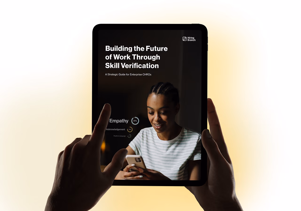 Skills verification ebook by HiringBranch