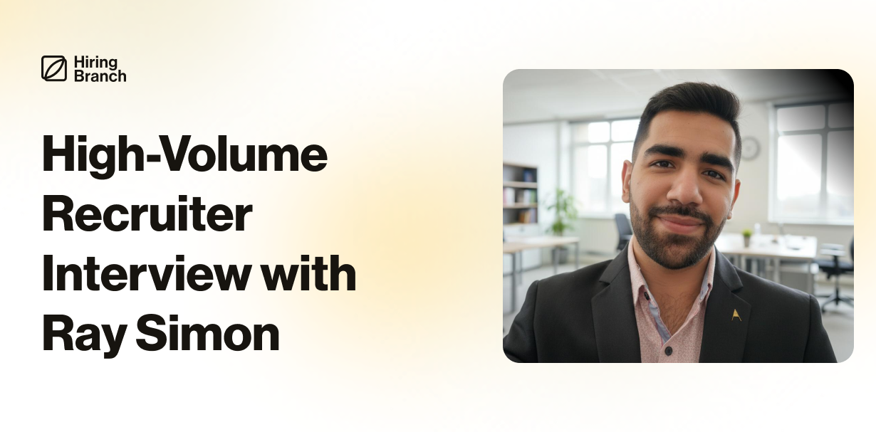 Diary of a High Volume Recruiter Series: Interview with Ray Simon of Crisp Resumes