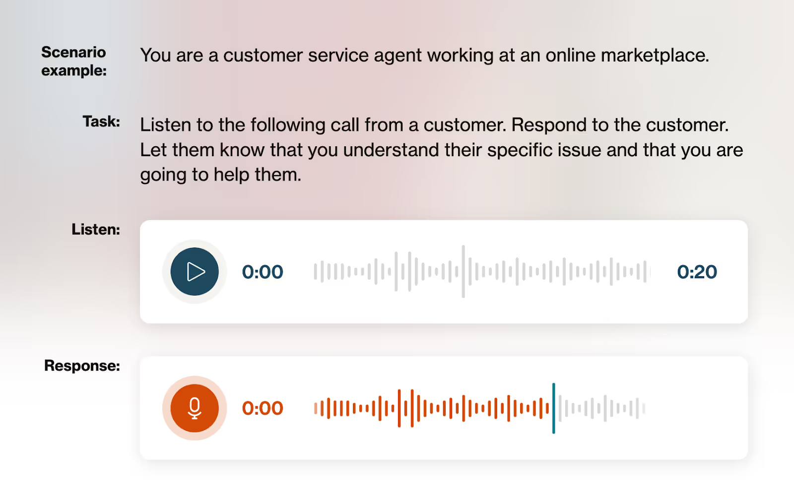 HiringBranch talent assessment from the candidate view