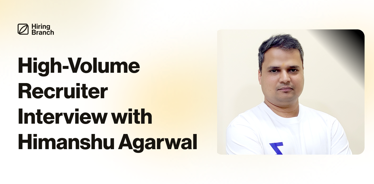 Diary of a High Volume Recruiter Series: Himanshu Agarwal of Zenius Recruiting