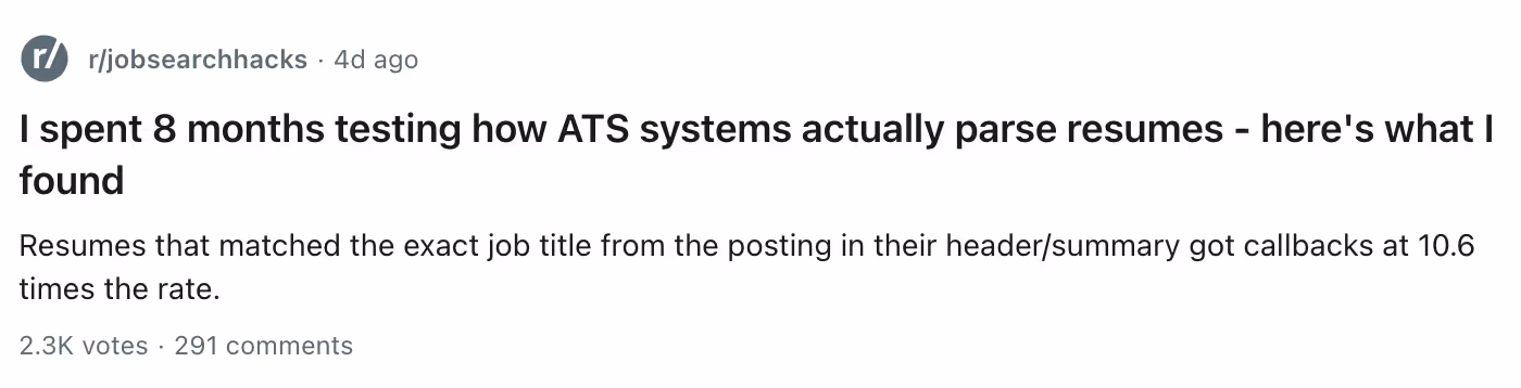 Resume parsing software ATS parsing method