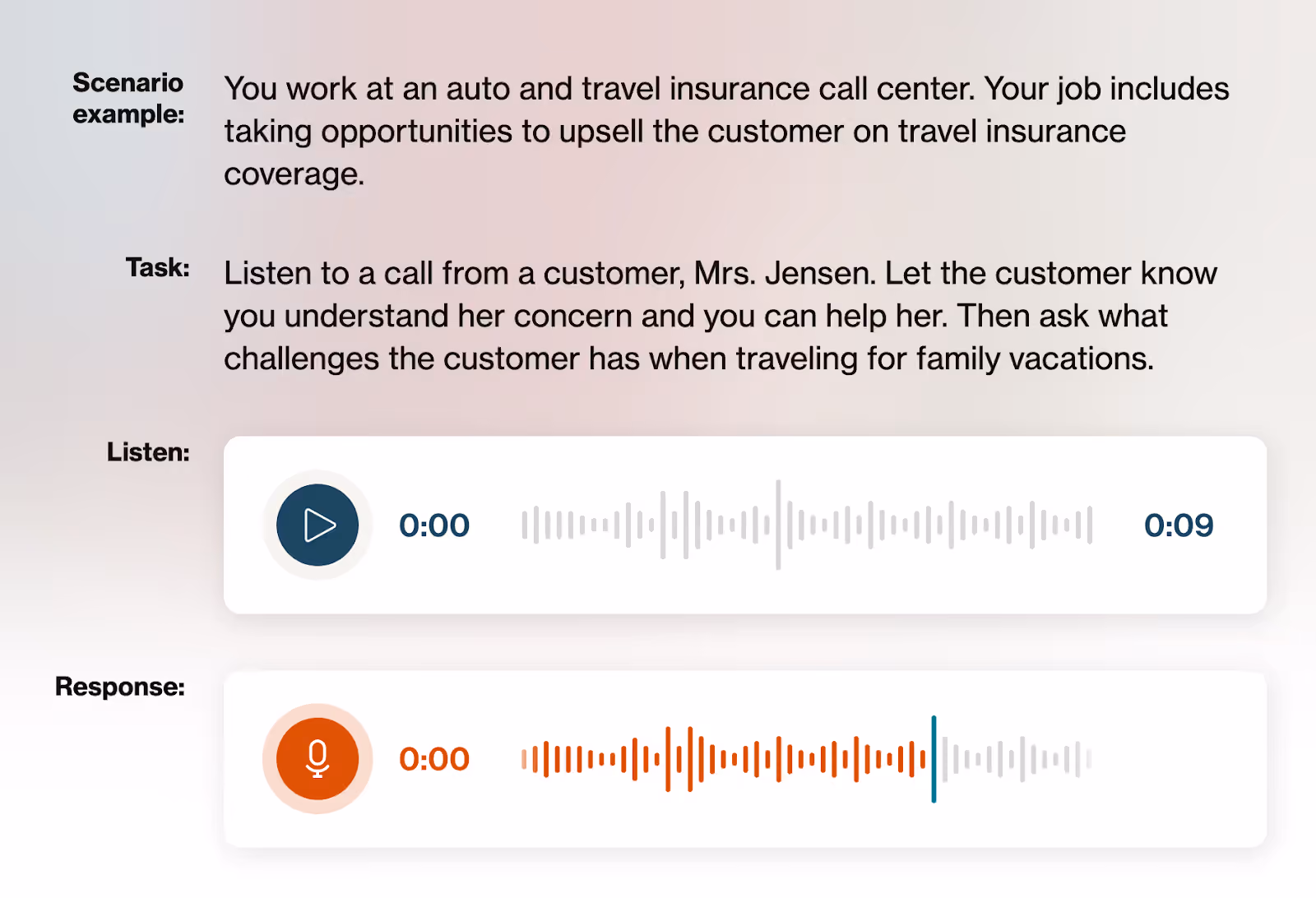 Example of an AI skills assessment in HiringBranch