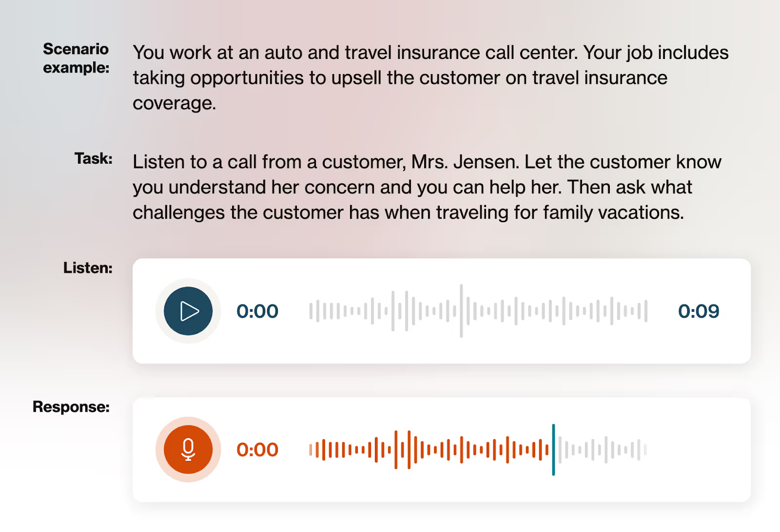 Example of an AI skills assessment in HiringBranch