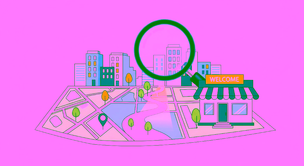 Illustration représentant le référencement local