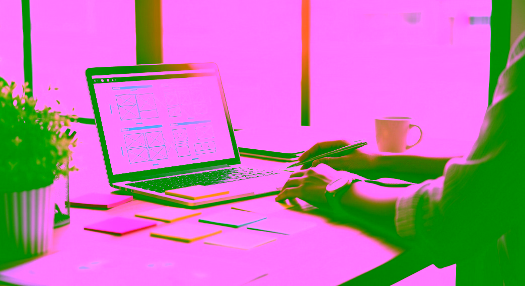 Un développeur en train de créer un site web.
