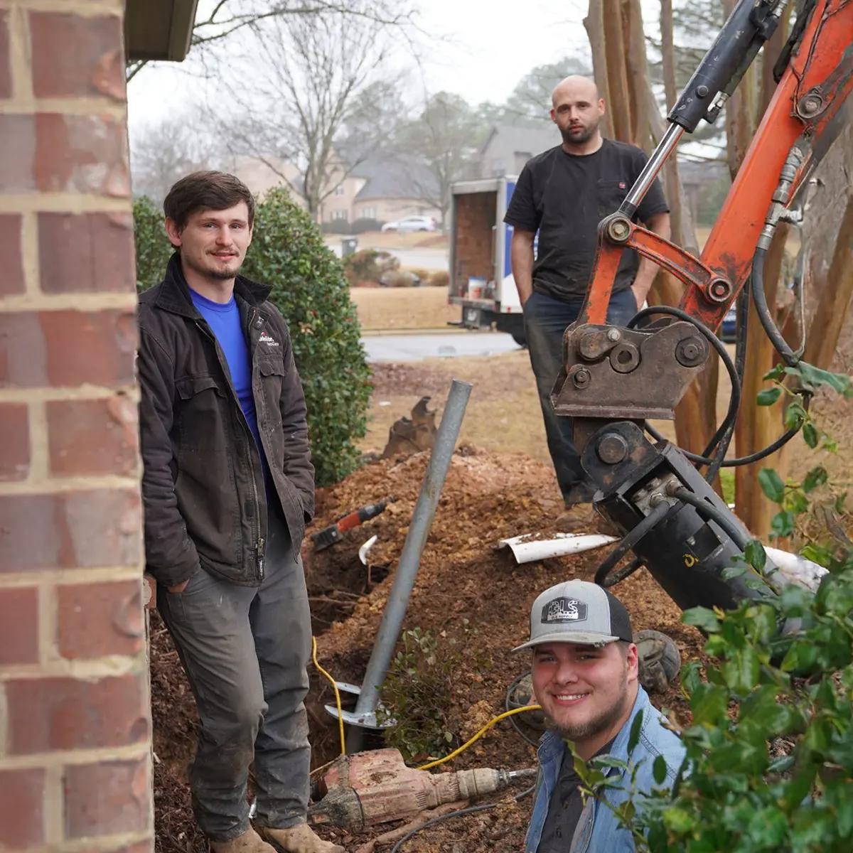 Ox Foundation Solutions careers banner showing field technicians working on Alabama foundation projects
