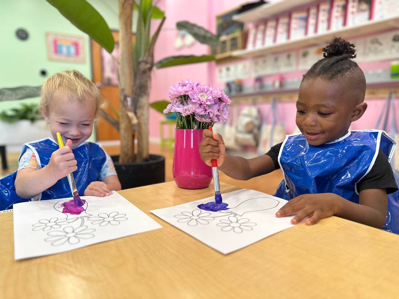 Kids in classroom sitting at desk