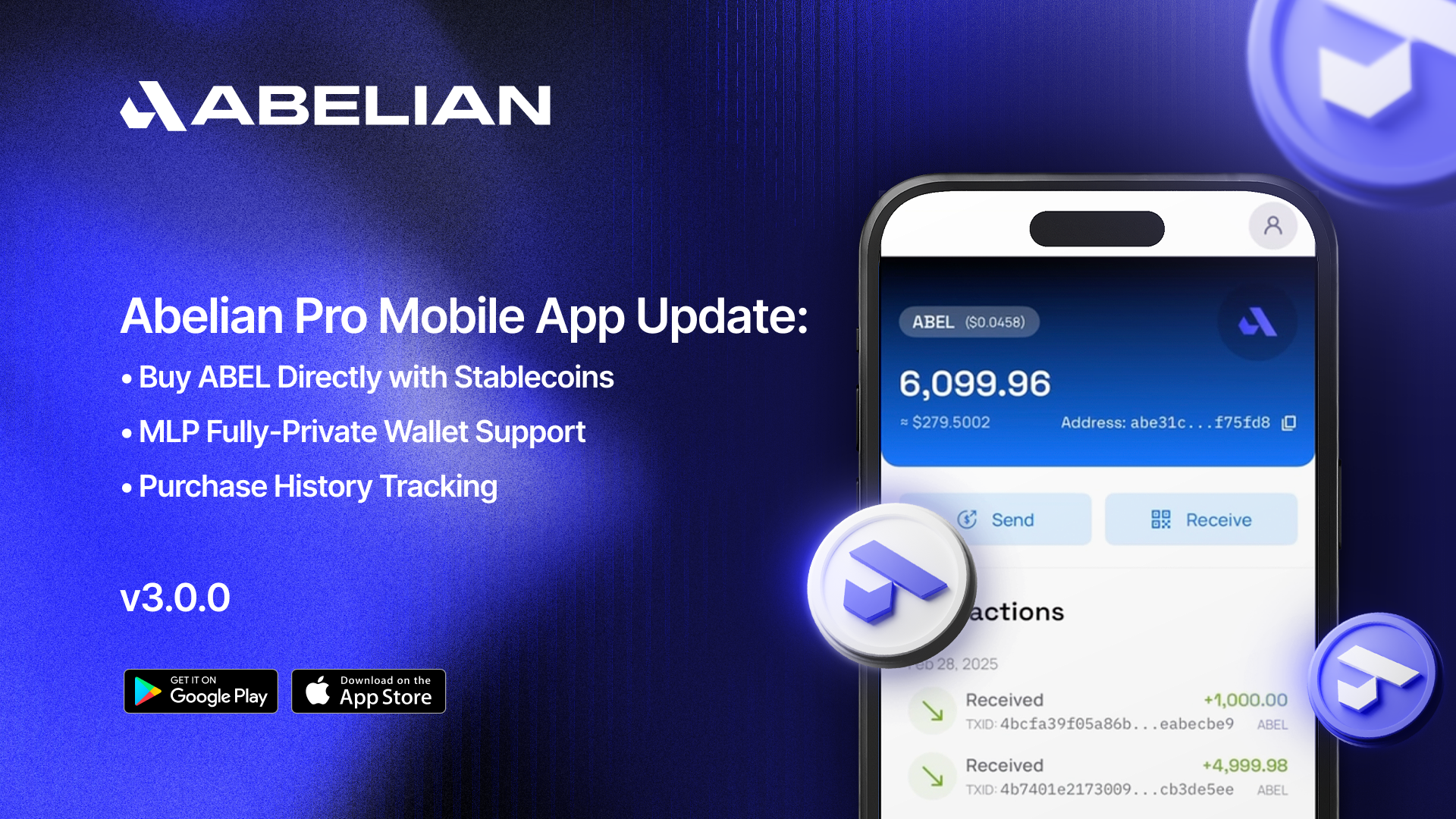 Abelian Pro モバイルアプリ アップデートのお知らせ - v3.0.0