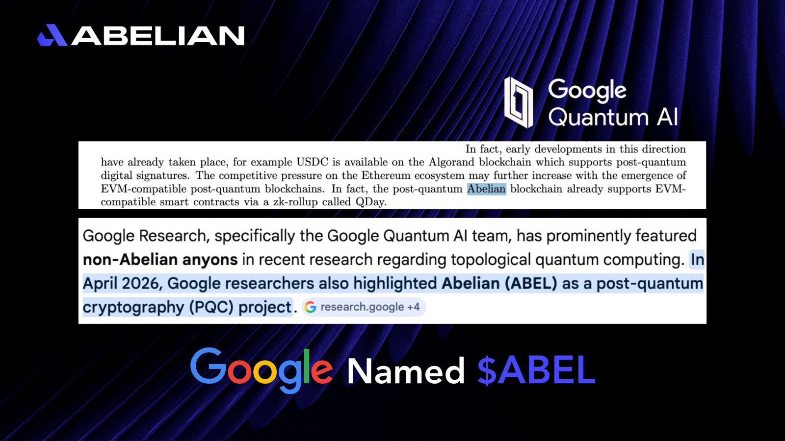 Abelian Emerges as a Leading Post-Quantum Blockchain as the Industry Faces a New Security Era