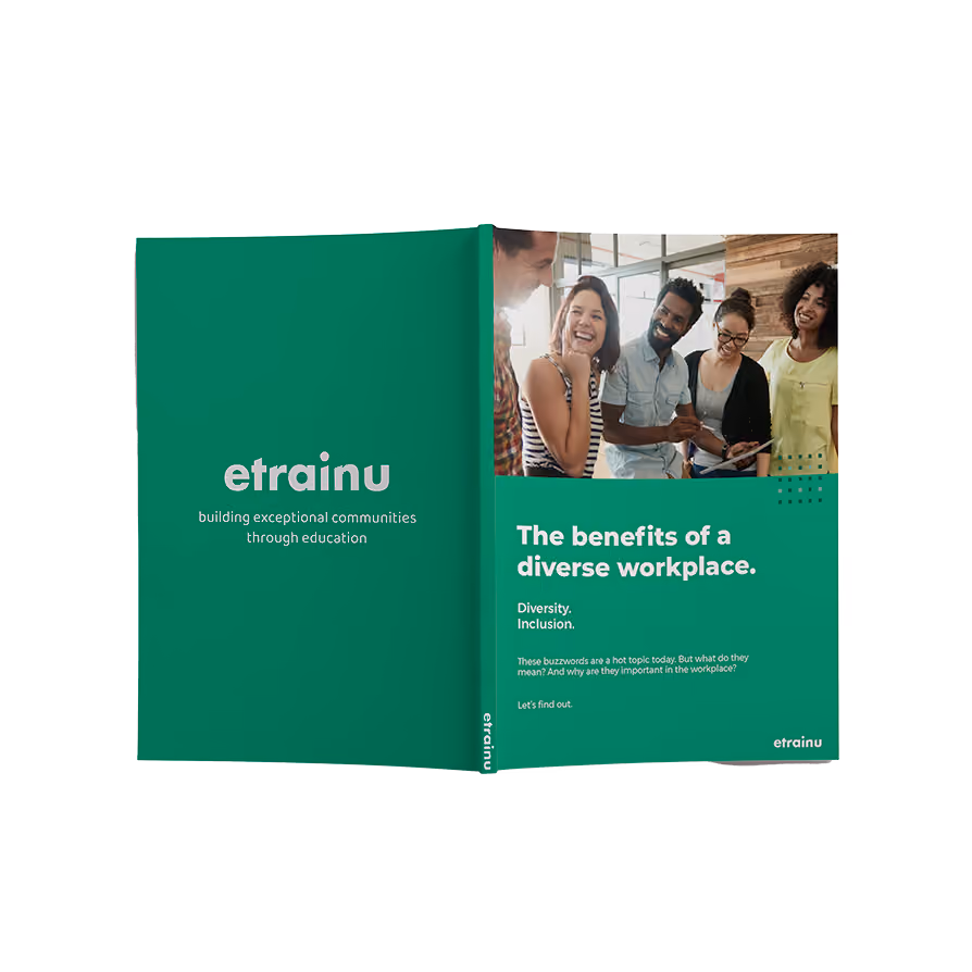 A resource mockup showing the diverse workplace resource cover