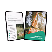 A resource mockup showing the child safety ebook cover