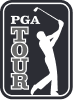 PGA Tour logo featuring a golfer swinging a club.