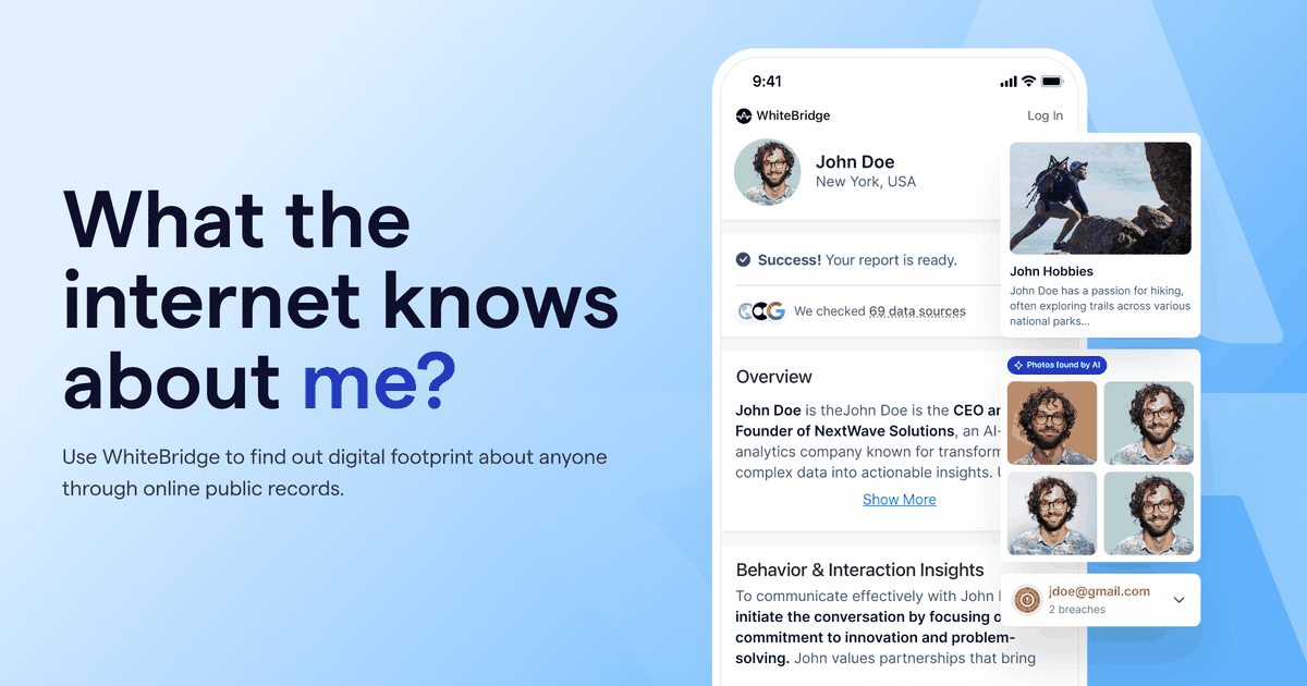 The picture whitebridge.ai shows when its homepage is shared