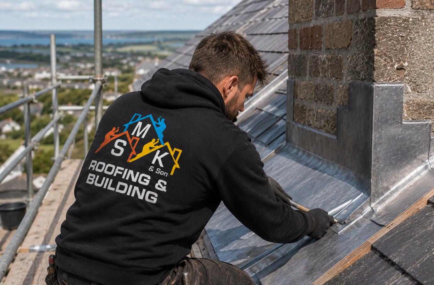 Lead Roofing Cornwall - Chimney Flashing, Roof Valleys & Leadwork | SMK Roofing