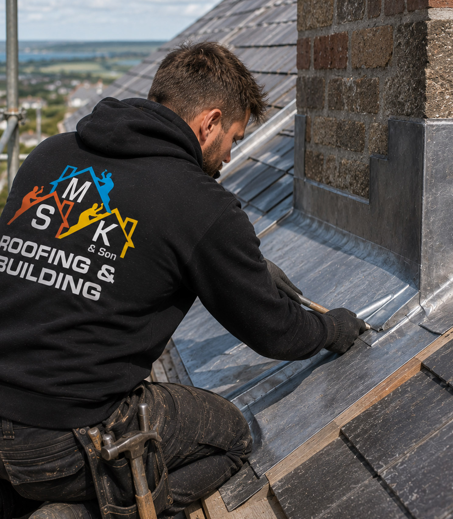 Lead Roofing Cornwall - Chimney Flashing, Roof Valleys & Leadwork | SMK Roofing