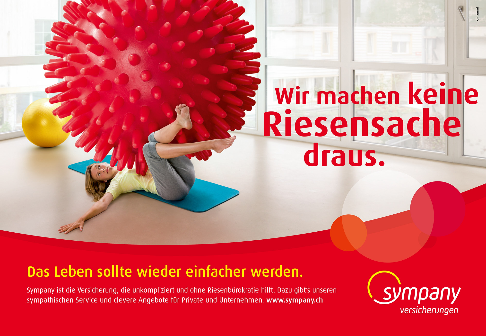 Insurance advertising print image photographed for Sympany campaign