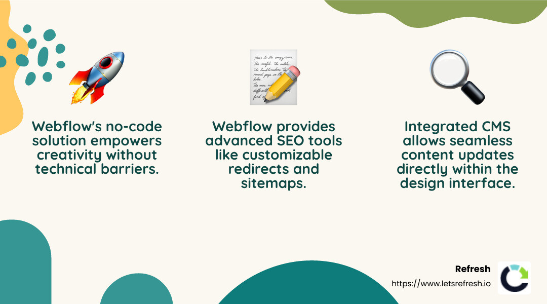 Webflow SEO capabilities - can i self host webflow infographic 3_facts_emoji_nature