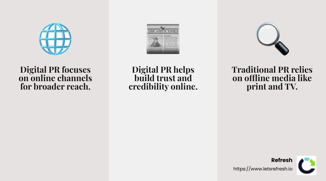 Digital PR and SEO are essential tools for modern businesses striving to increase their online presence. - digital pr and seo infographic 3_facts_emoji_grey