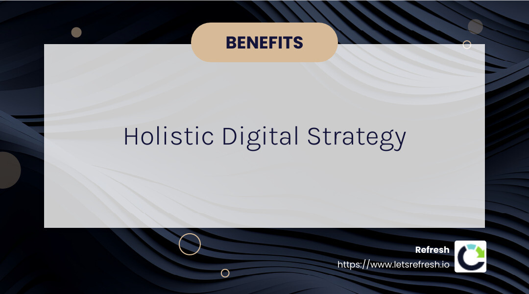 Understanding the power of SEO and digital marketing - digital strategy consulting and seo infographic simple-info-landscape-card-dark