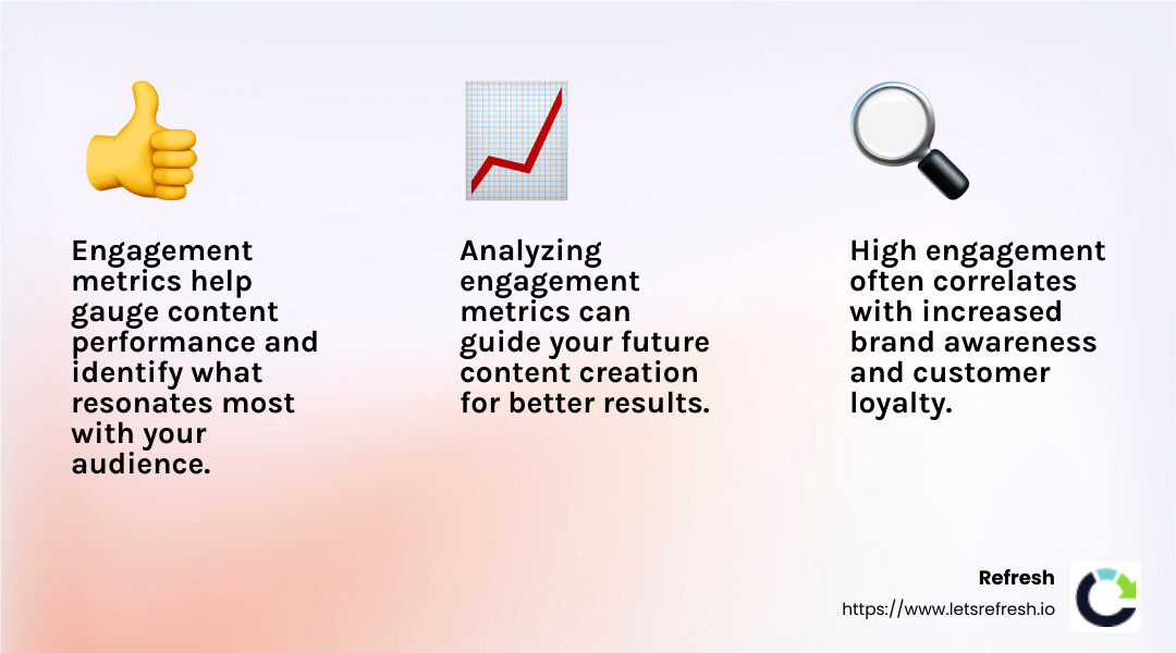Engagement Metrics Importance - Social media engagement strategies infographic 3_facts_emoji_light-gradient