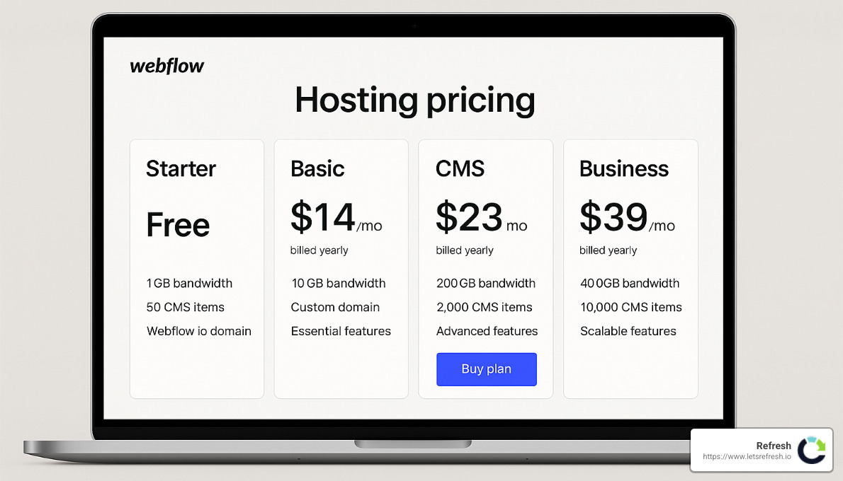 webflow hosting pricing - webflow hosting pricing