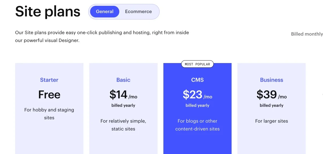 Webflow hosting support