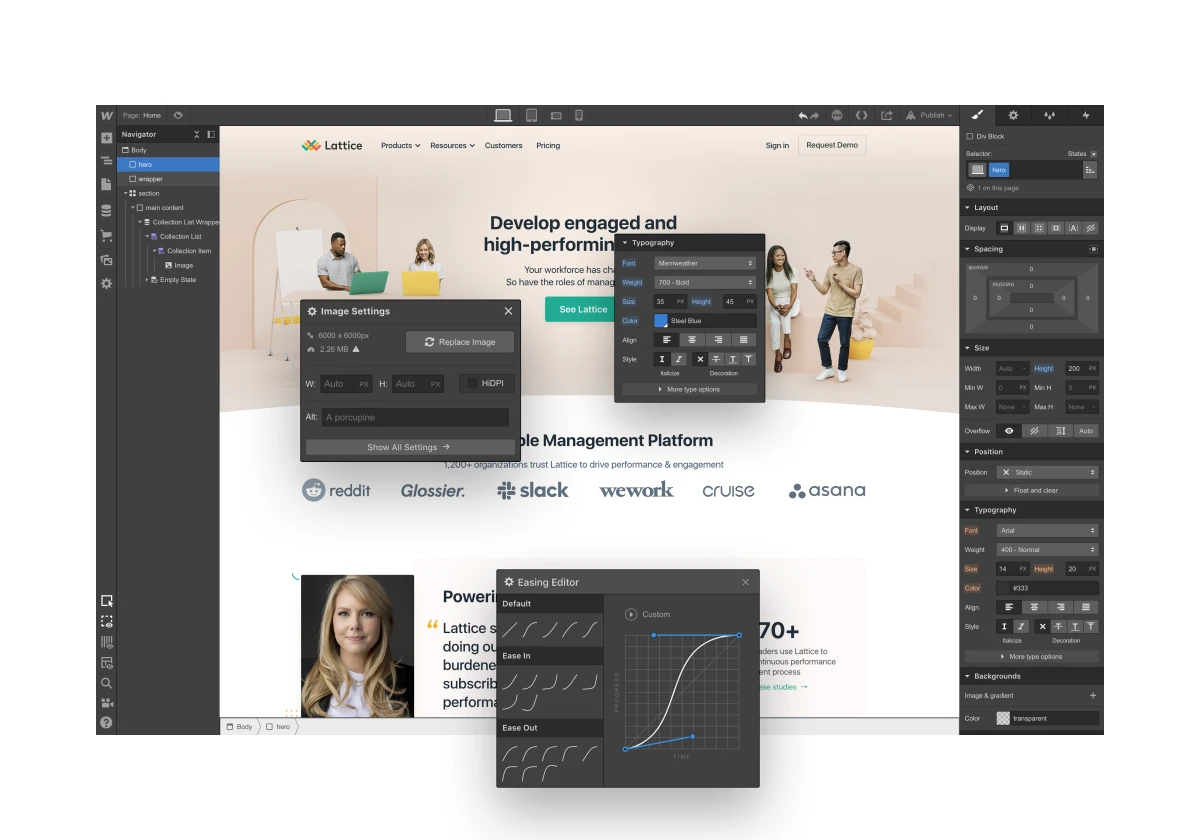 Webflow platform reviews