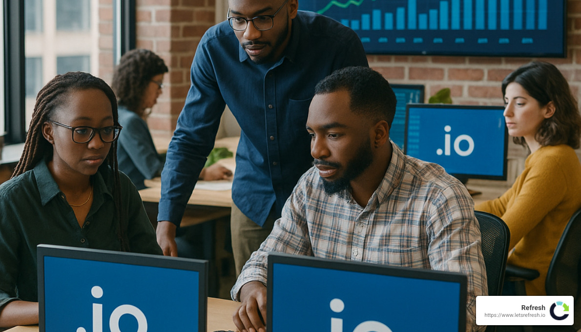 Tech business growth with io domain - is .io domain safe