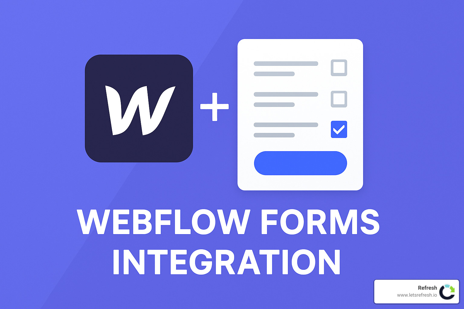 Webflow dashboard showing the Site Settings Forms tab with submission data, export options, and integration status indicators - Webflow forms integration