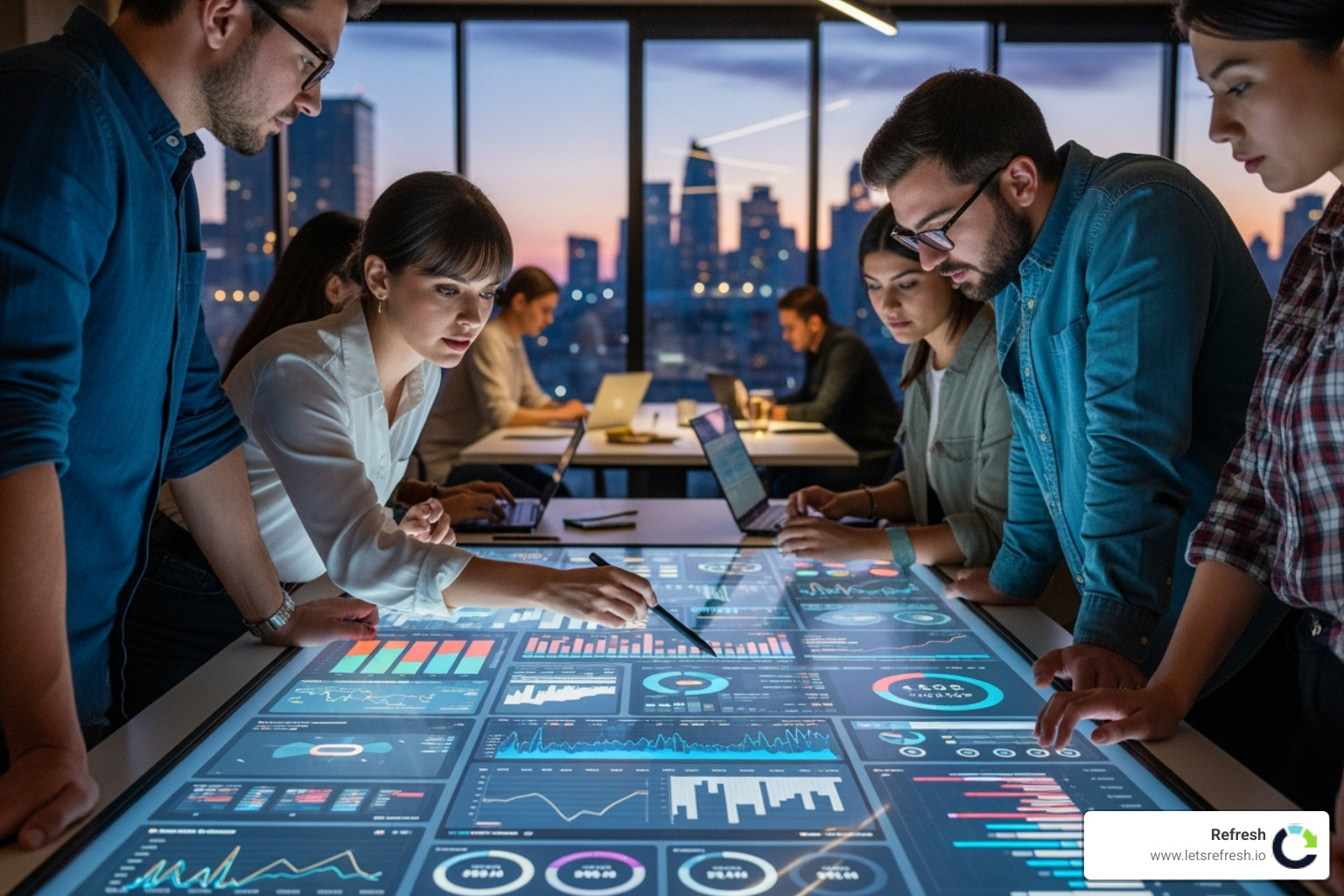 analytics graphs showing positive trends - digital ad campaign management