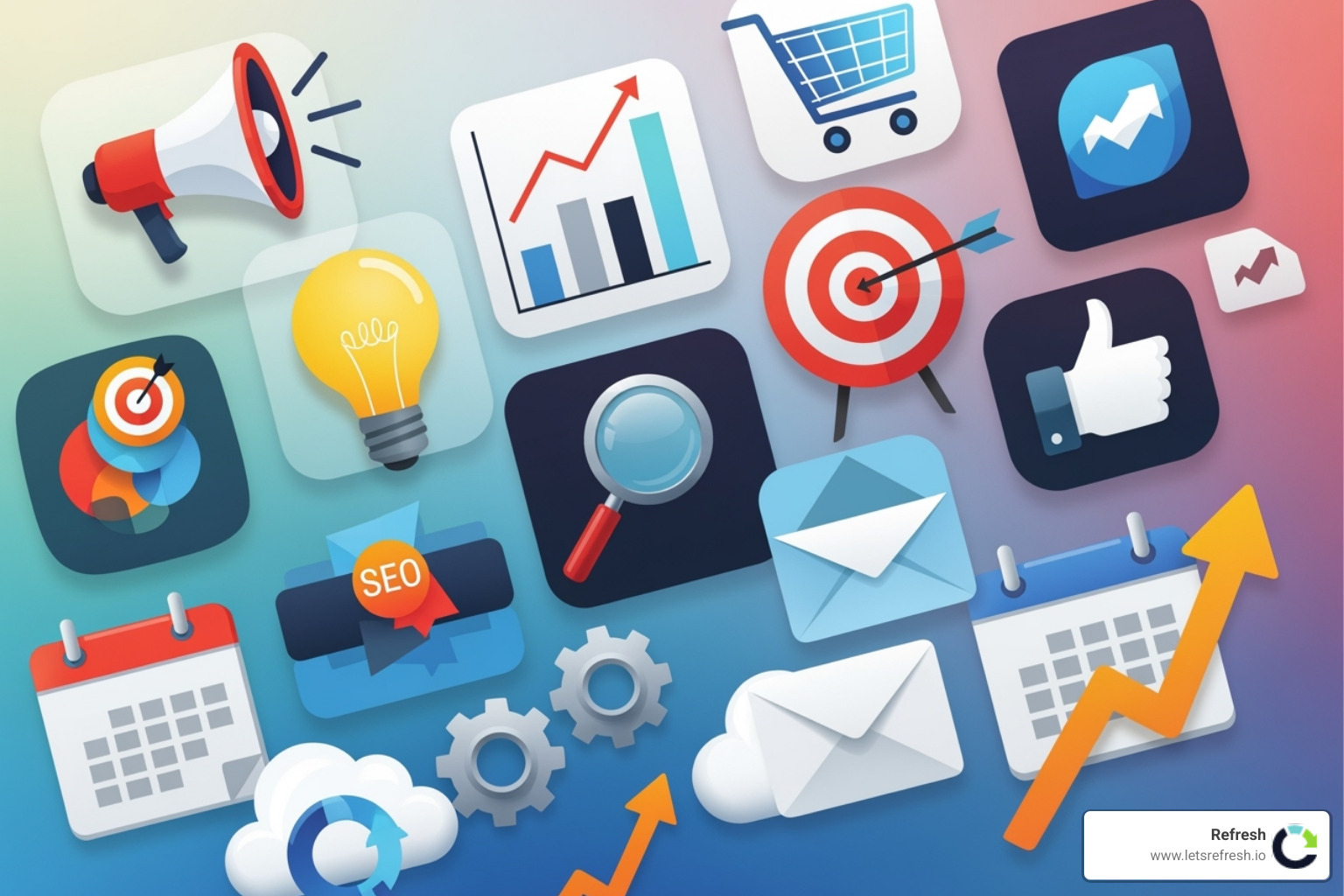 collage of different marketing tool logos - digital ad campaign management