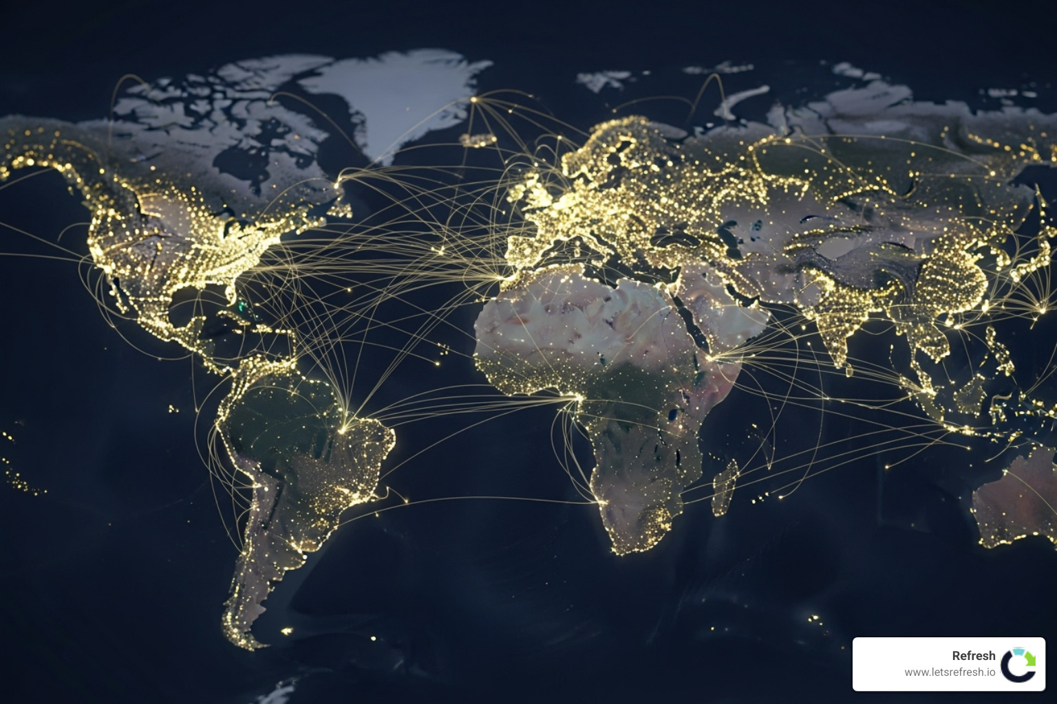 global CDN server locations on a map - Fast loading website