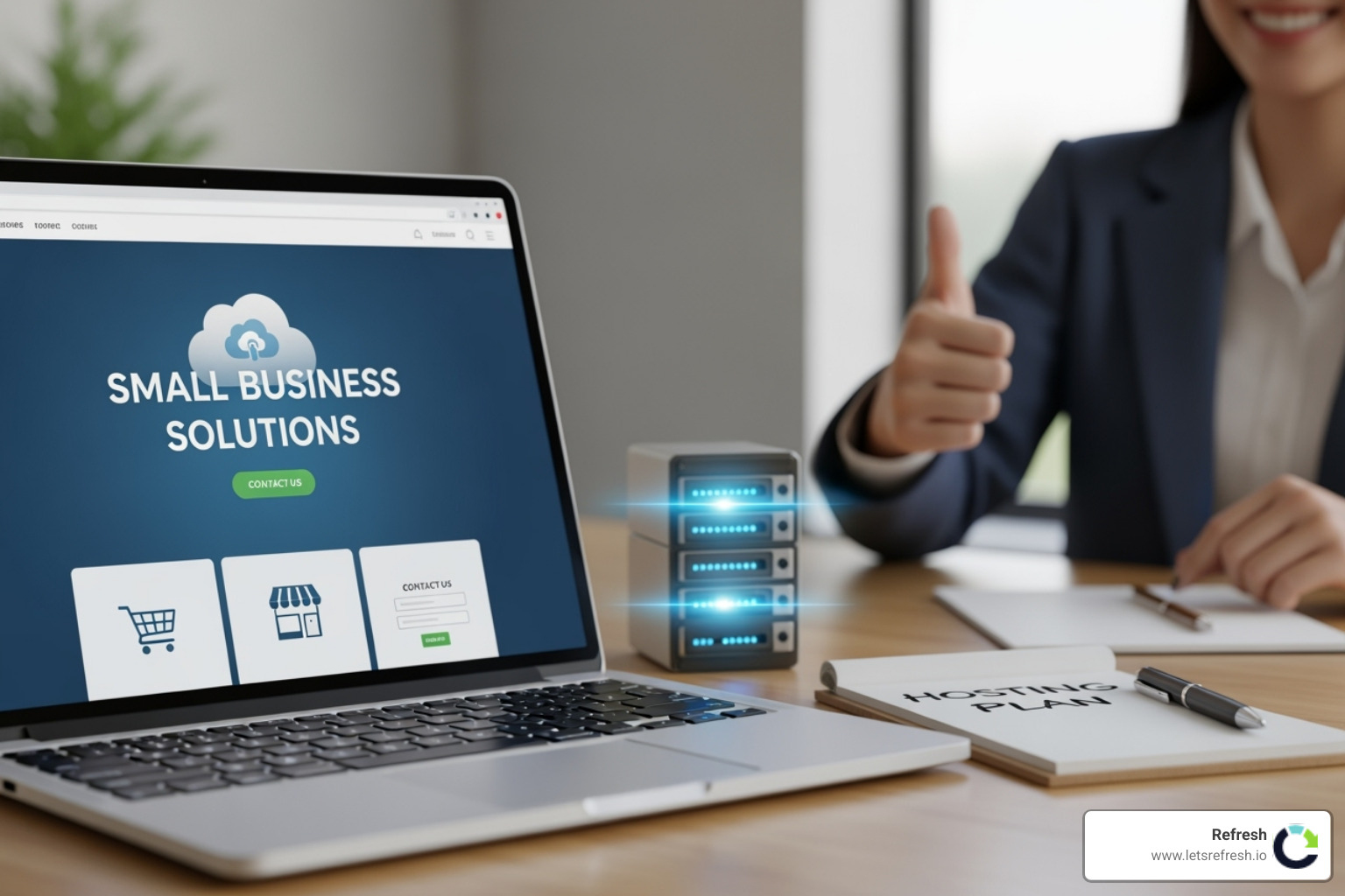 generic CMS logo with a settings gear - Website Hosting for Small Business generic CMS logo with a settings gear - Website Hosting for Small Business