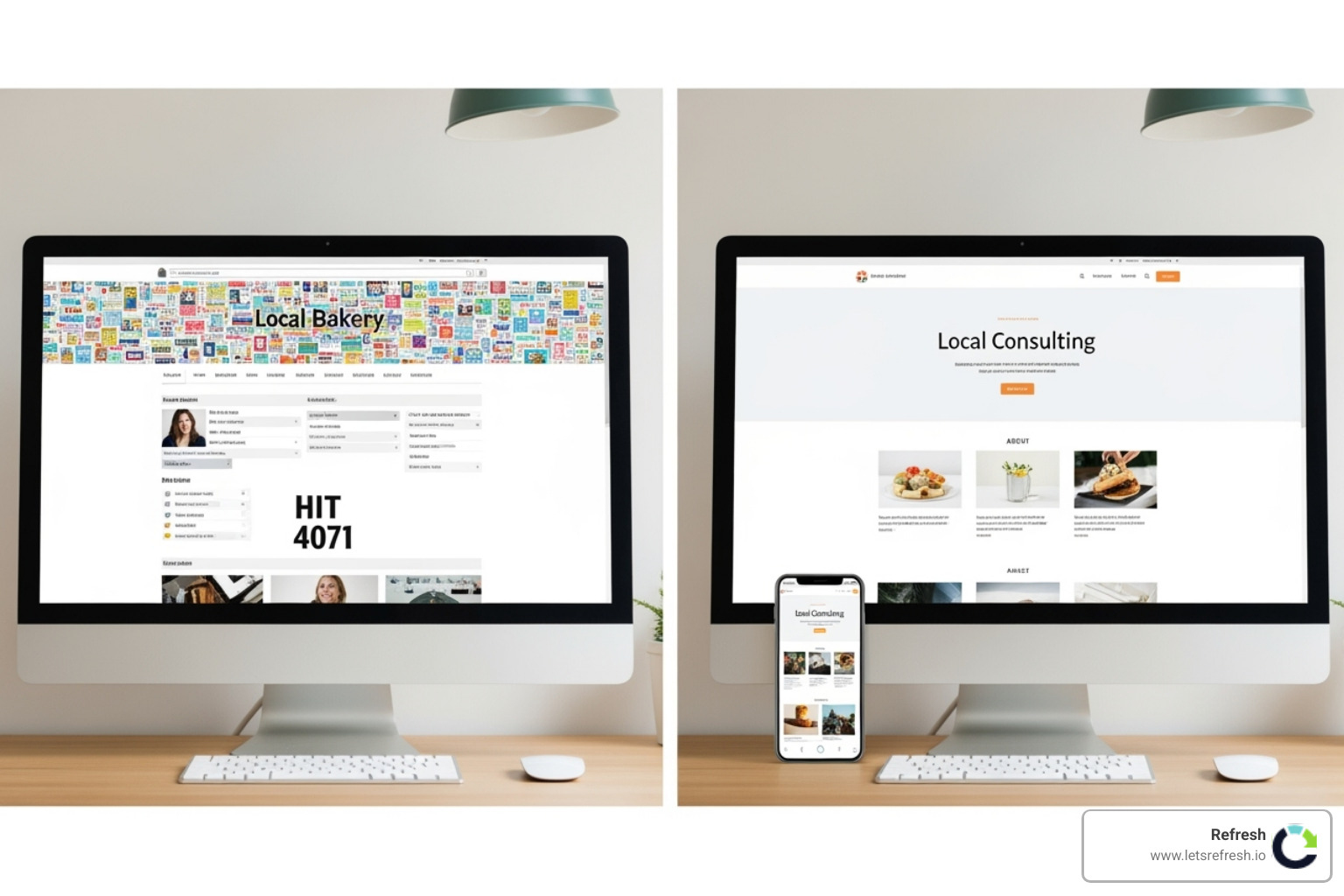 before-and-after collage of a successful website rebrand - website rebranding agency before-and-after collage of a successful website rebrand - website rebranding agency