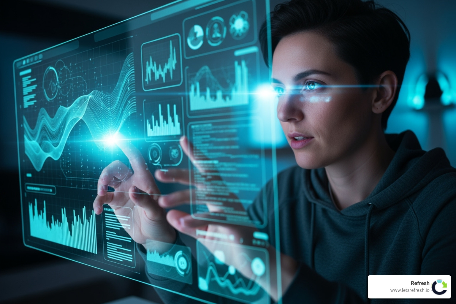 person interacting with AI interface - search engine optimization automation