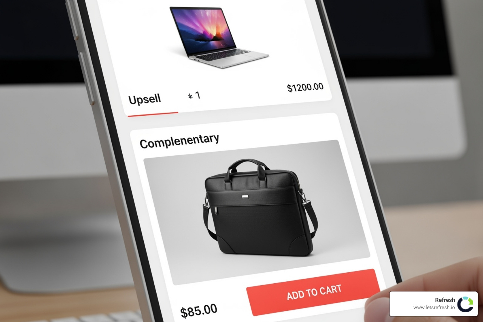 upsell offer in a shopping cart - Boost online sales