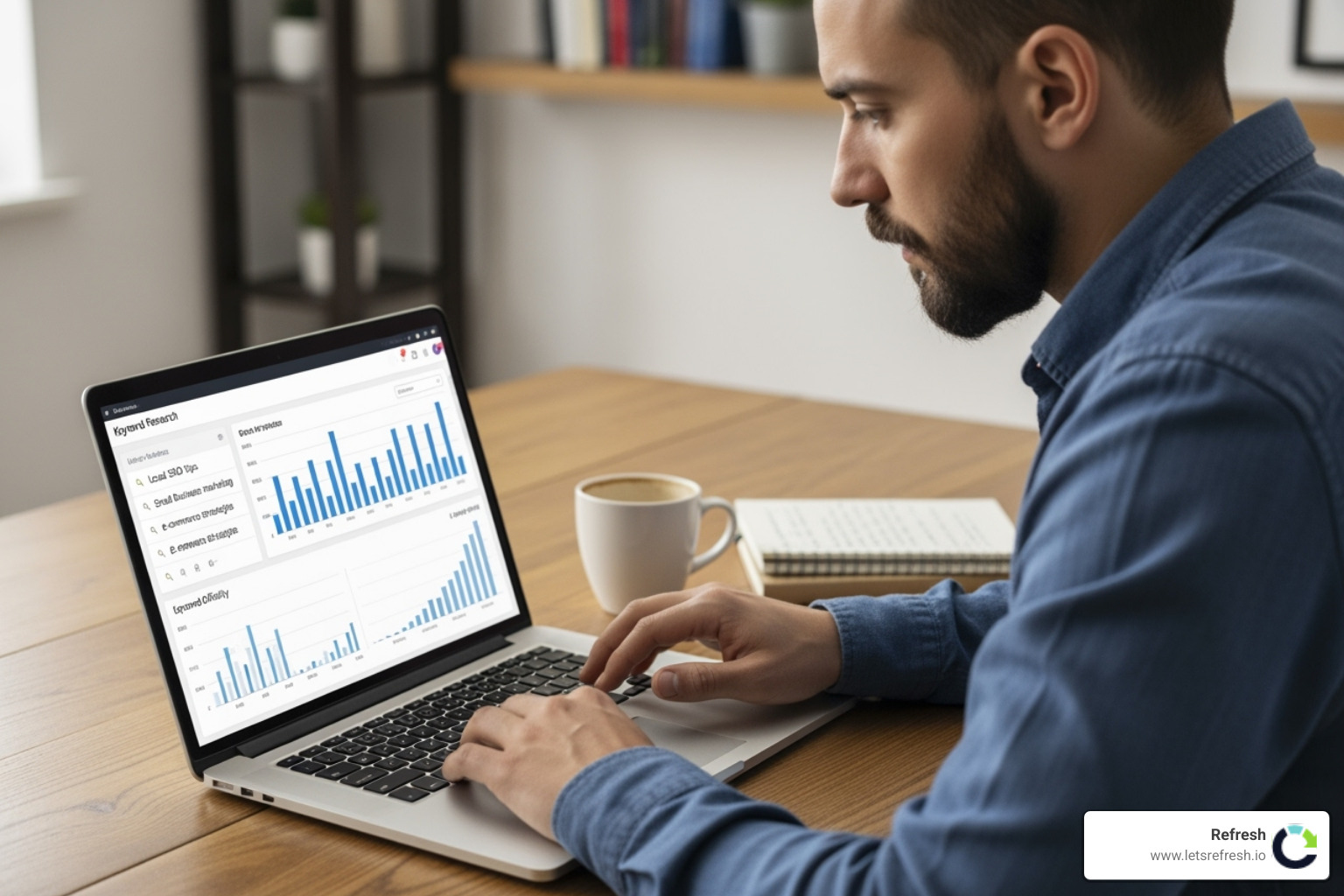 person doing keyword research - seo tools for small businesses person doing keyword research - seo tools for small businesses