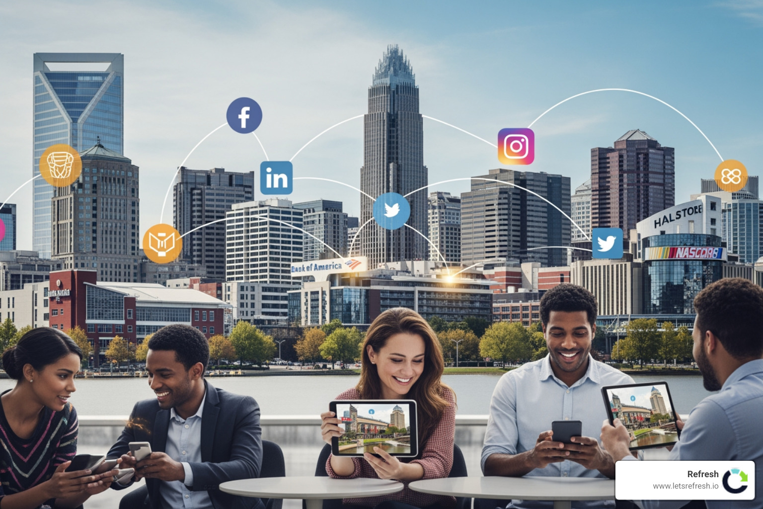 Influencer capturing high-quality video of a meal at a trendy Charlotte restaurant - Charlotte social media Influencer capturing high-quality video of a meal at a trendy Charlotte restaurant - Charlotte social media