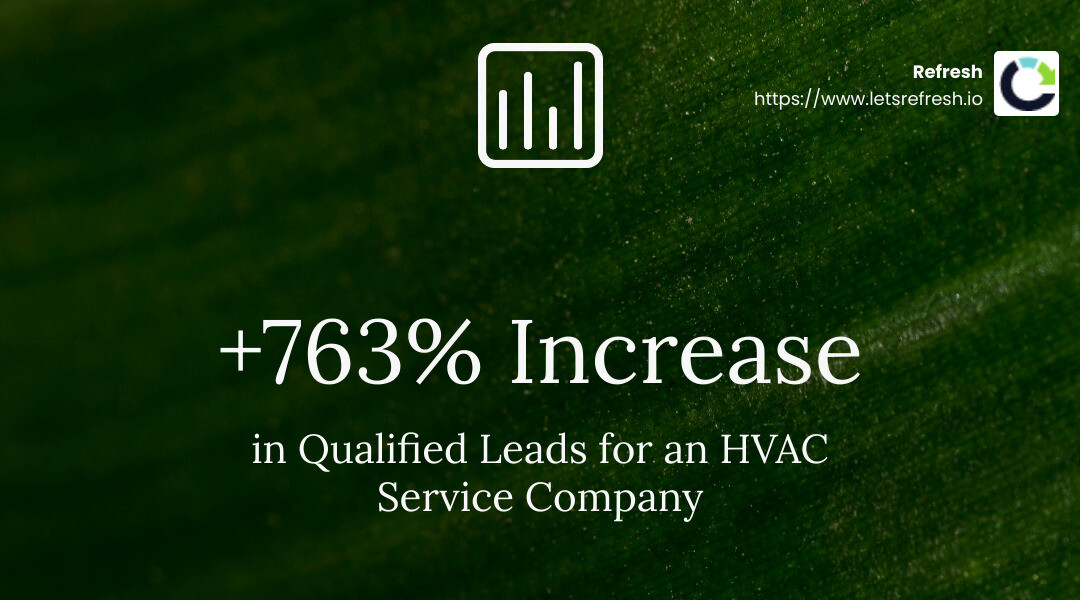 +763% increase in qualified leads - seo marketing agency infographic simple-stat-landscape-green